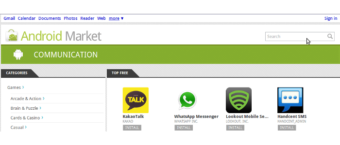 Android Apps: communication