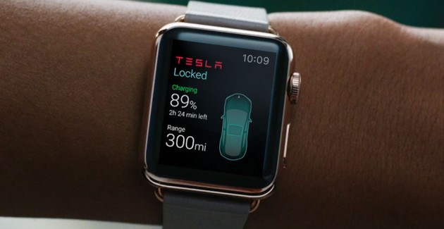 Aplicație Apple Watch Tesla