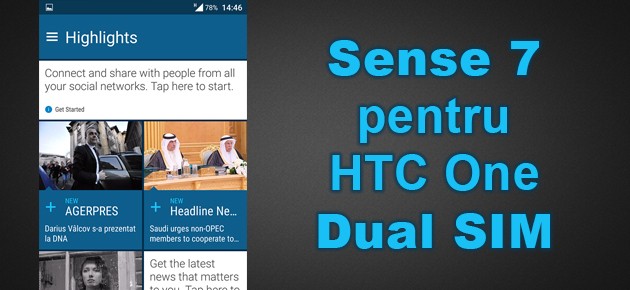 Sense 7 pentru HTC One Dual SIM