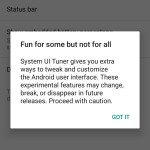 Activeaza System UI Tuner in Android 6 Marshmallow