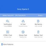 Teste benchmark Sony Xperia 5