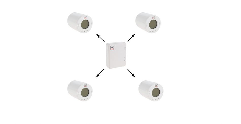 Kit termostate programabile wireless si gateway NEX Home