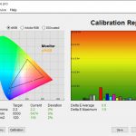 Test culori dupa calibrare ecran MSI GF65 Thin 10SER