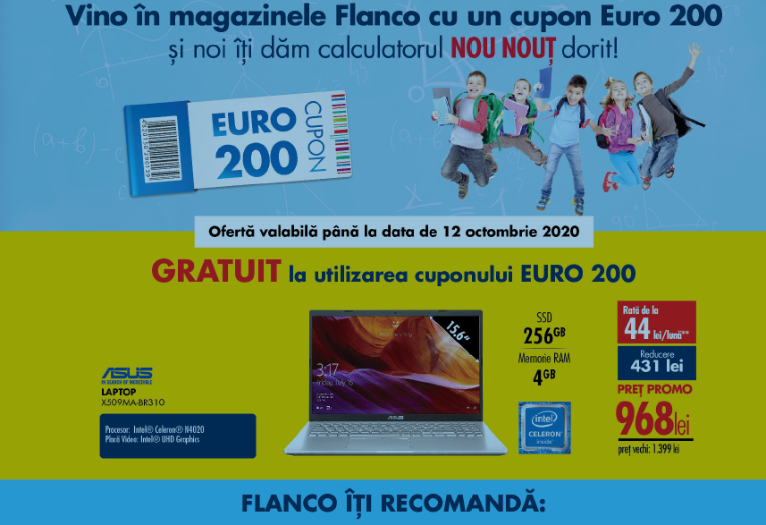 charm confirm Dalset Update: Ce laptop ASUS promovează Flanco în programul EURO 200 fără cost  suplimentar? : Gadget.ro – Hi-Tech Lifestyle