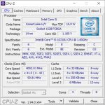 Info CPU-Z Huawei MateBook X 2020