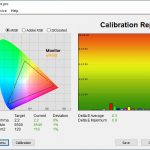 Test culori ecran dupa calibrare ASUS ROG Strix G713Q