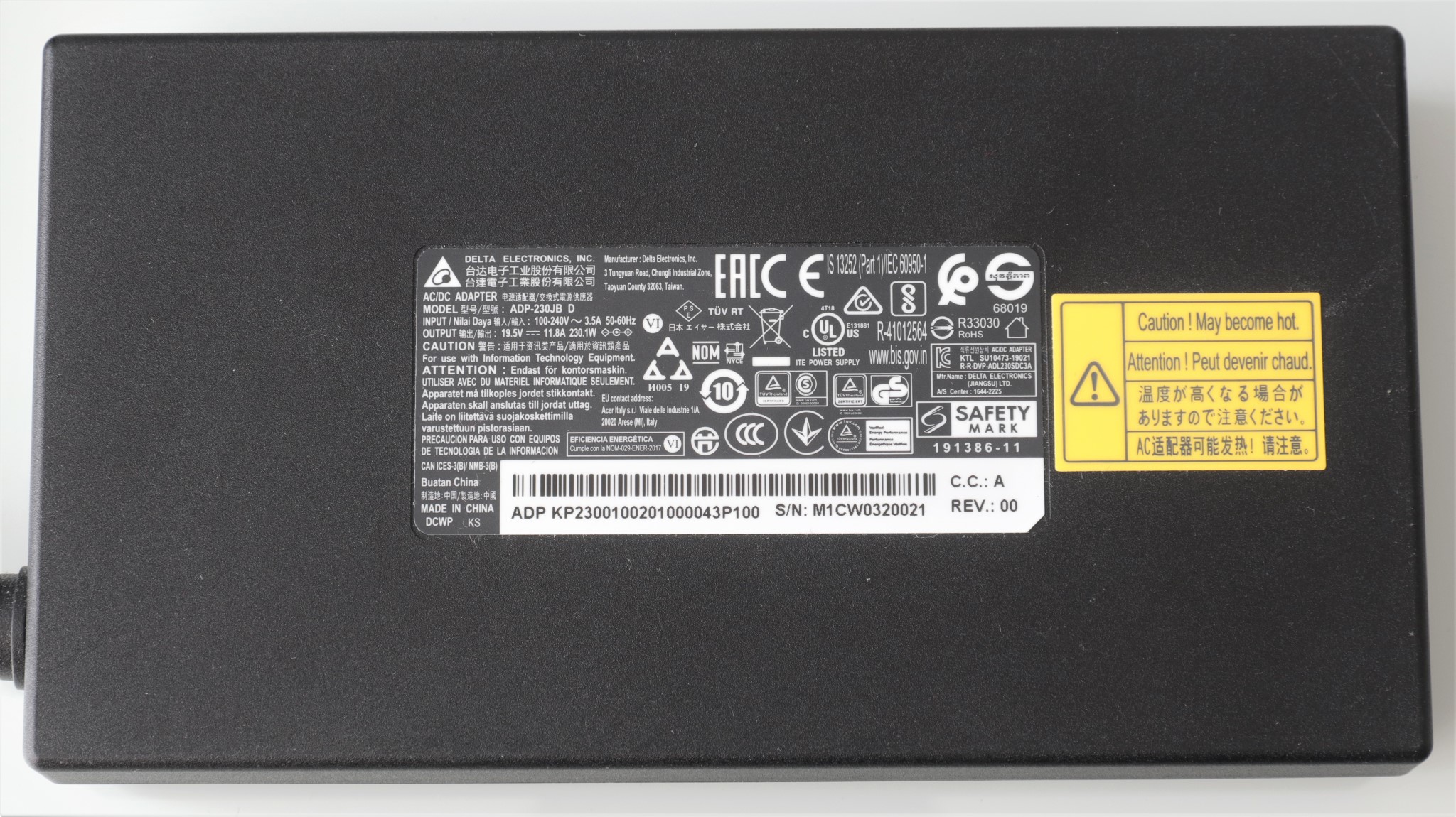 Incarcator Notebook gaming Acer Predator Triton 500 PT515-52