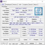 Info CPU-Z notebook LG Gram 16Z90P