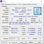 Info CPU-Z laptop kit Intel NUC M15 LAPBC710