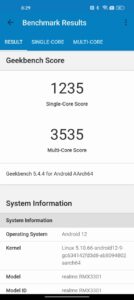 Teste benchmark Realme GT 2 Pro
