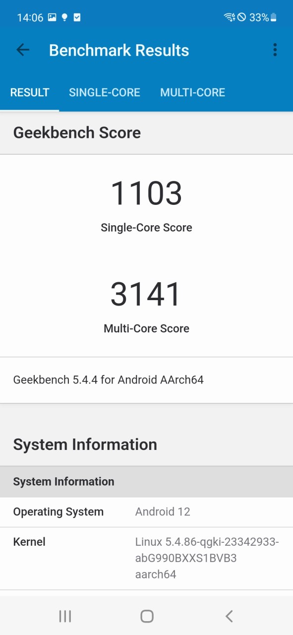 Teste benchmark Samsung Galaxy S21 FE 5G