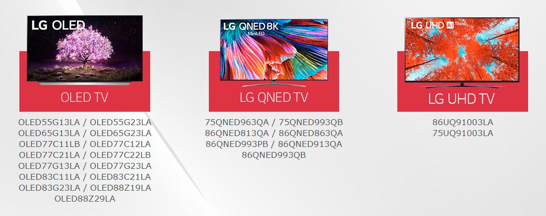 Televizoare LG cu instalare gratuită