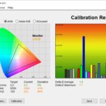 Test culori monitor BenQ MOBIUZ EX3410R mod sRGB