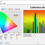 Test culori inainte calibrare ecran notebook Acer Predator Triton 300 SE PT316-51s