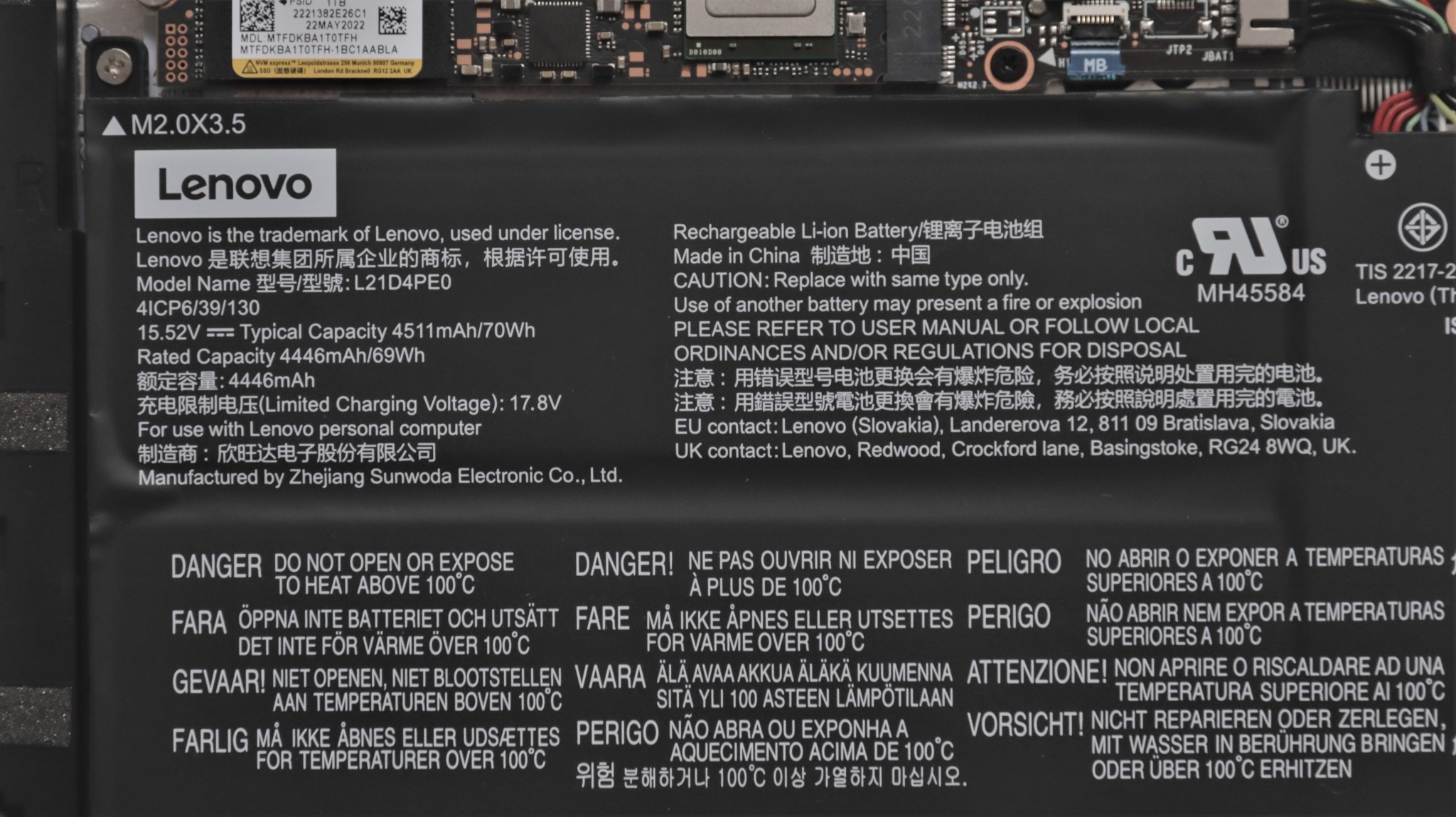 Baterie Ultrabook Lenovo YOGA Slim 7 ProX 14IAH7