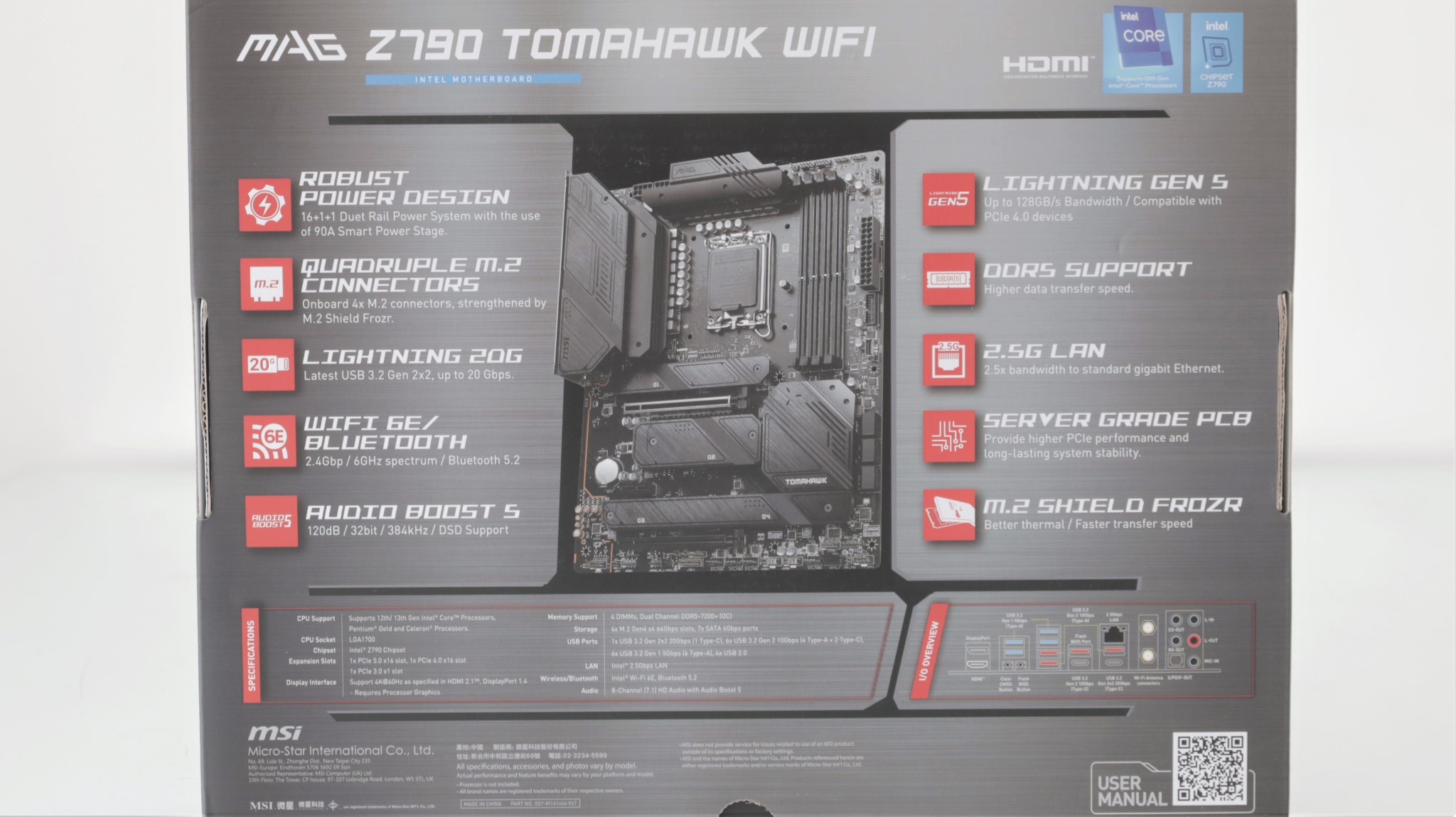Placa de baza MSI MAG Z790 Tomahawk WiFi