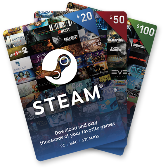 Steam Wallet Cards