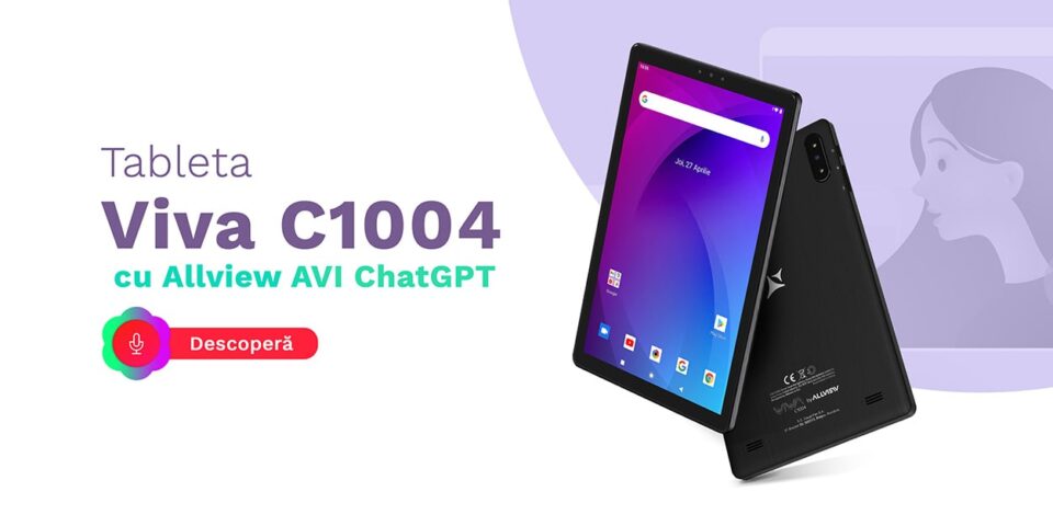 Allview Viva C1004 – tabletă mediocră ce integrează ChatGPT şi este destinată mediului educaţional