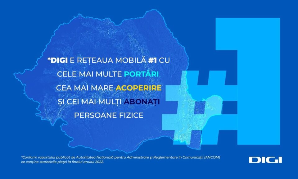 Digi are cel mai mare portofoliu de abonaţi persoane fizice din România pe telefonie mobilă
