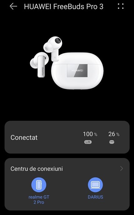 Conectivitate Huawei FreeBuds Pro 3