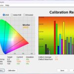 Test culori inainte calibrare ecran notebook Acer Swift Edge 16 OLED SFE16-43