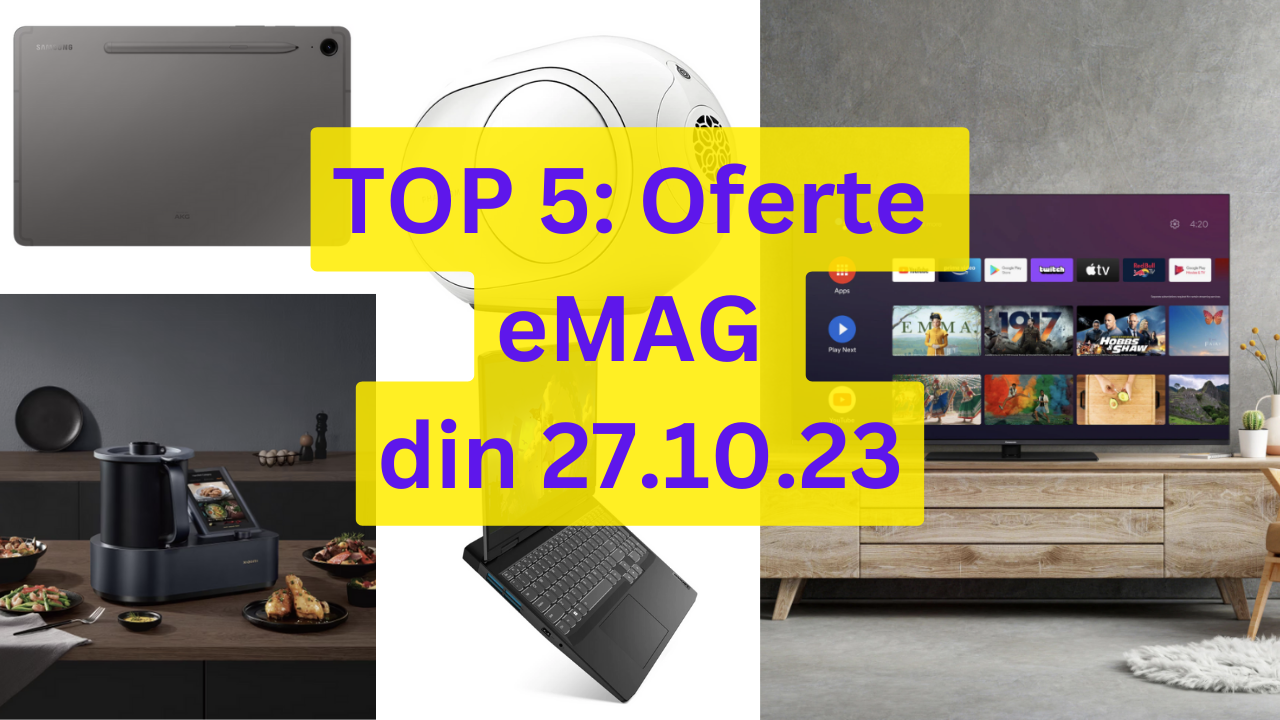 TOP 5: Oferte EMAG Din 27.10.23 (televizor Panasonic De 139 Cm, Cel Mai ...