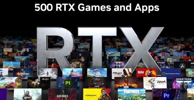 500 de jocuri si aplicatii NVIDIA RTX