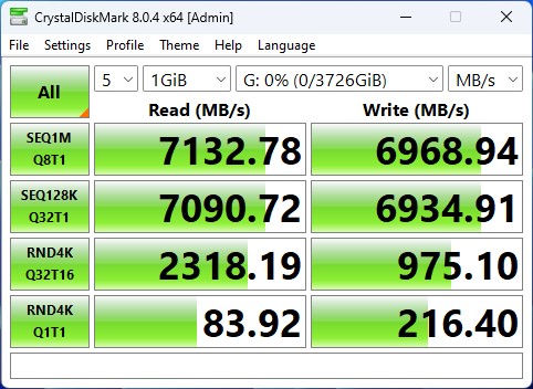 Teste benchmark SSD Samsung 990 PRO PCIe 4.0 NVMe 4TB