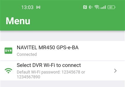 Wi-Fi pe camera Navitel MR450 GPS