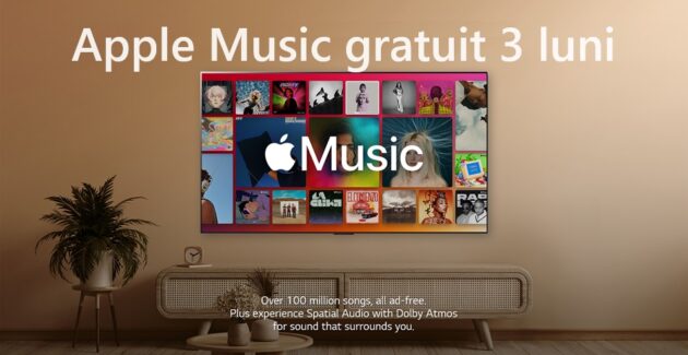 Apple Music gratuit timp de 3 luni cu multe televizoare LG