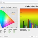 Test culori mod Default - Display P3 cu balans alb spre rosu ecran laptop ASUS ROG Zephyrus G16 GA605