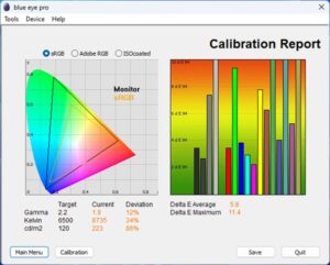 Test culori mod Professional - Office monitor gaming MSI MAG 274QRF QD E2