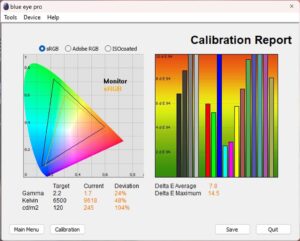 Test culori mod Dinamic Hisense QLED Smart TV 55A7NQ