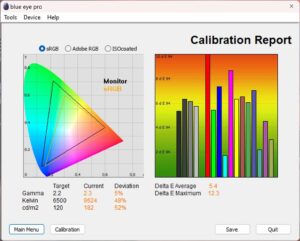 Test culori mod Economie de energie Hisense QLED Smart TV 55A7NQ