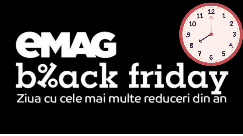 Când începe Black Friday 2024 la eMAG? (ora de start din 2012 până în 2023)
