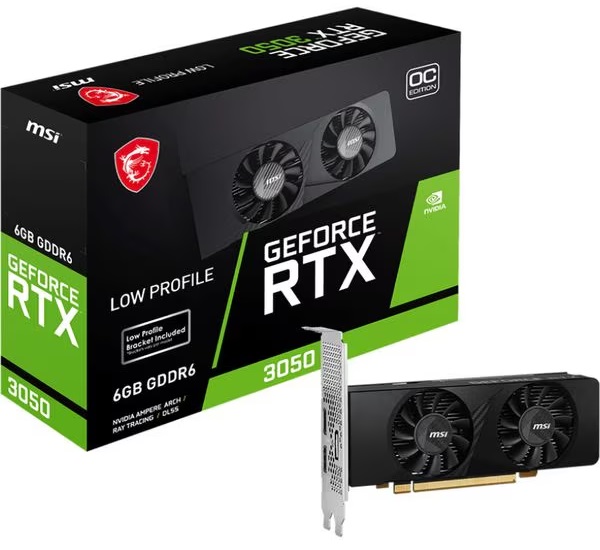 Placa video MSI GeForce RTX 3050 LP 6G OC