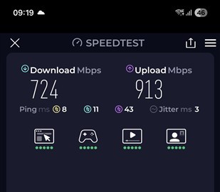 Viteze Wi-Fi Samsung Galaxy Z Flip7