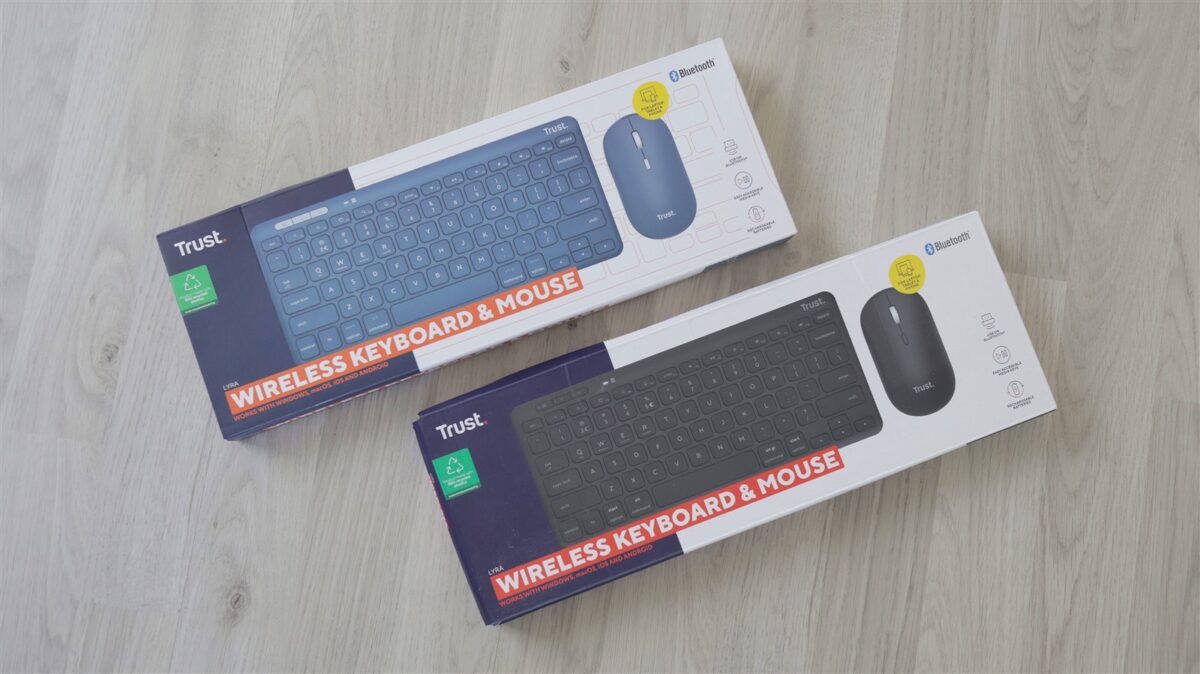 Kit tastatura si mouse wireless multi-device Trust Lyra - review