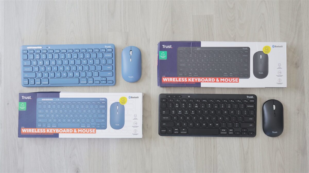 Kit tastatura si mouse wireless multi-device Trust Lyra - review