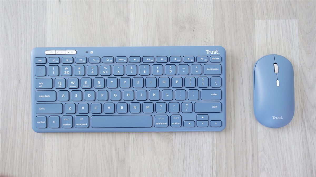 Kit tastatura si mouse wireless multi-device Trust Lyra - review