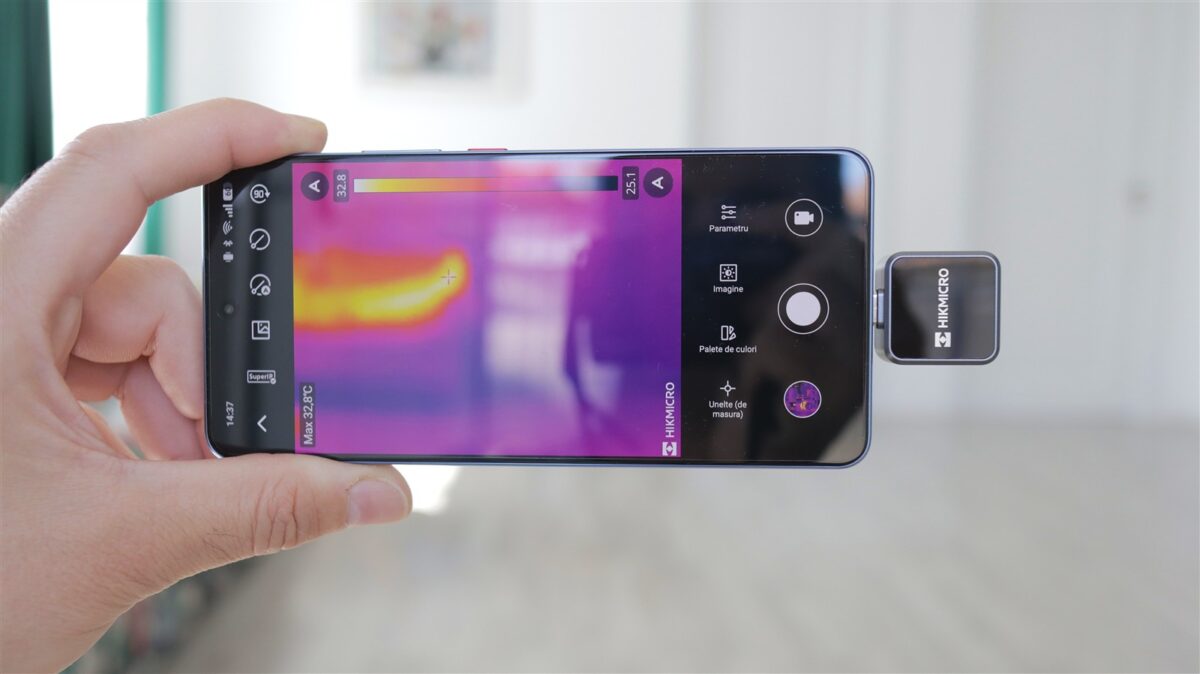 Camera termoviziune pentru smartphone HIKMICRO Mini2Plus V2 - review