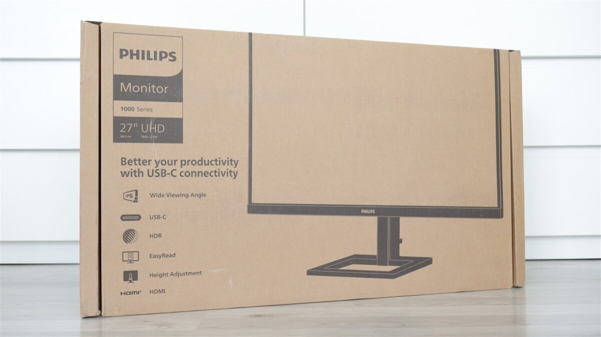 Monitor office 4K Philips 27E1N1900T - review