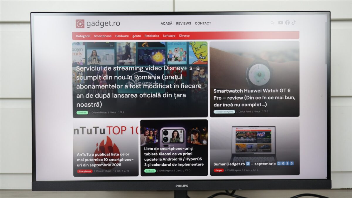 Monitor office 4K Philips 27E1N1900T - review