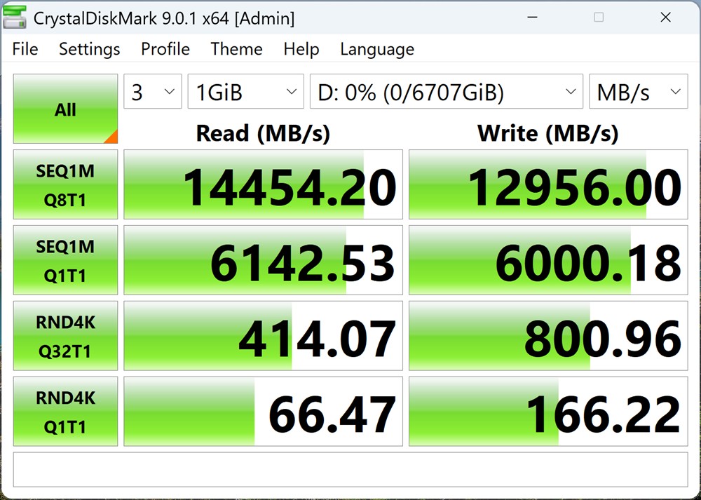 Teste benchmark SSD Samsung 9100 PRO 8TB pe desktop PC