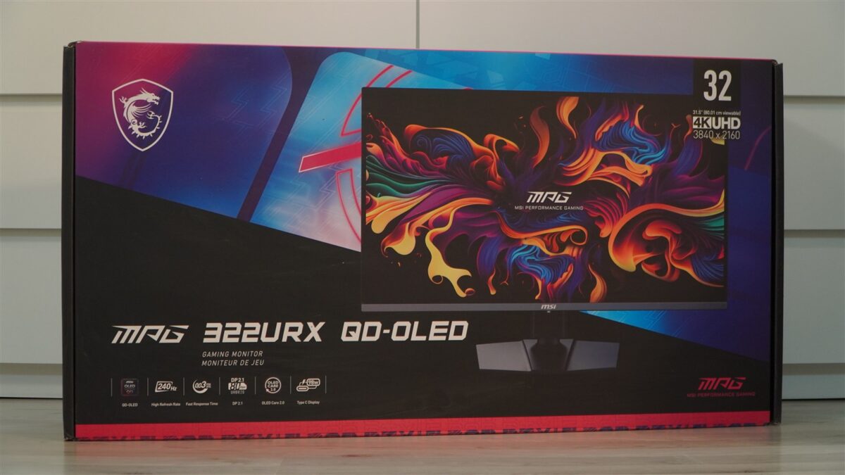 Monitor gaming MSI MPG 322URX QD-OLED - review