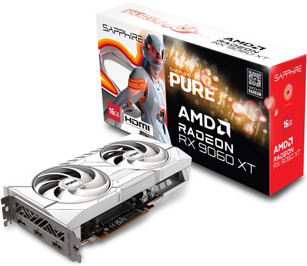 Placa Video SAPPHIRE PURE AMD Radeon RX 9060 XT