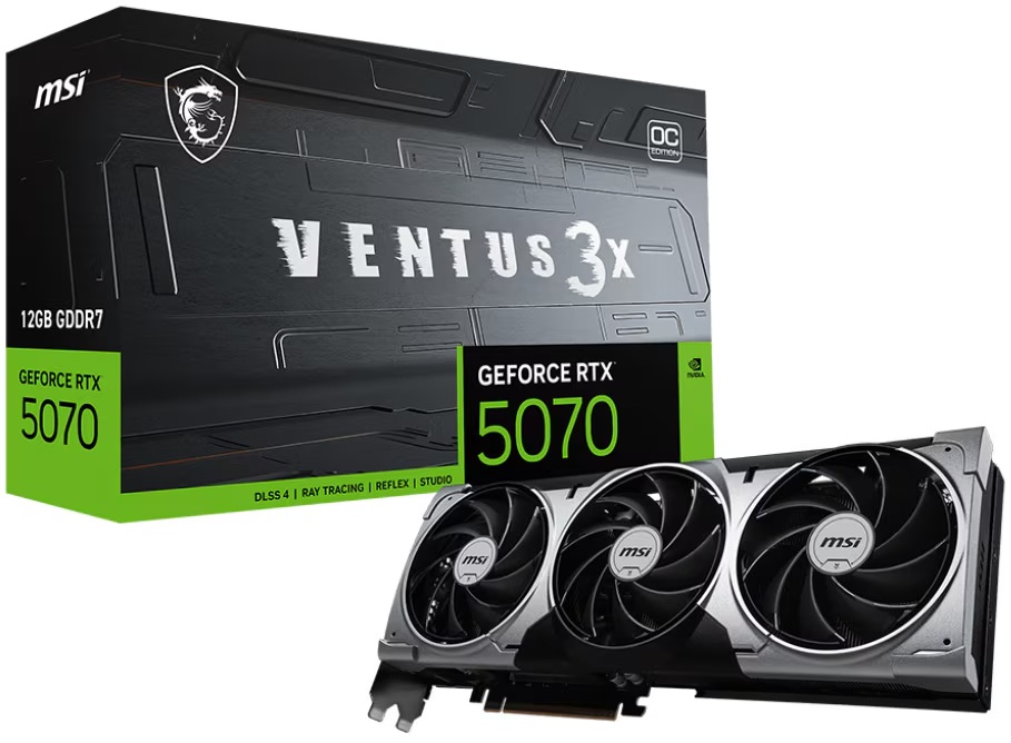Placa video MSI GeForce RTX 5070 VENTUS 3X OC