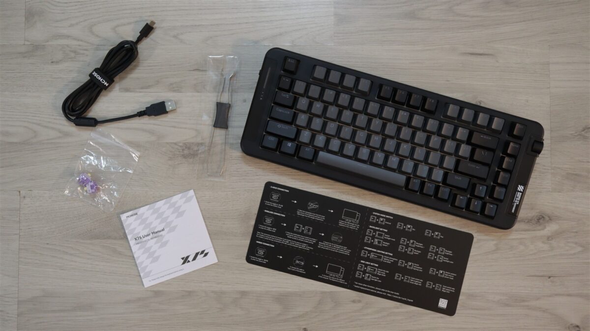 Tastatura gaming wireless MCHOSE X75 TKL - review