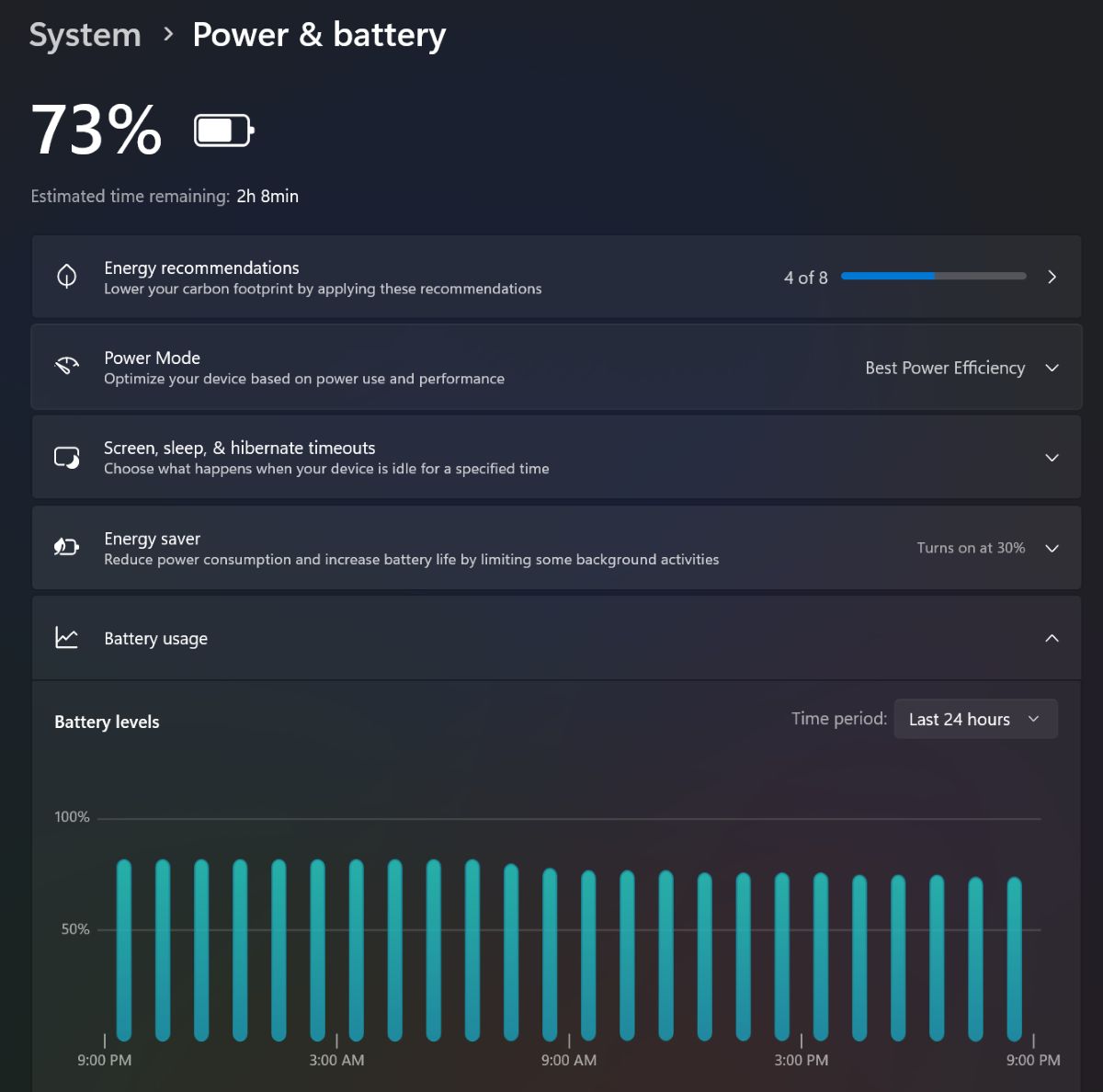 Autonomie laptop GIGABYTE AERO X16 Copilot+ PC (EG61H)