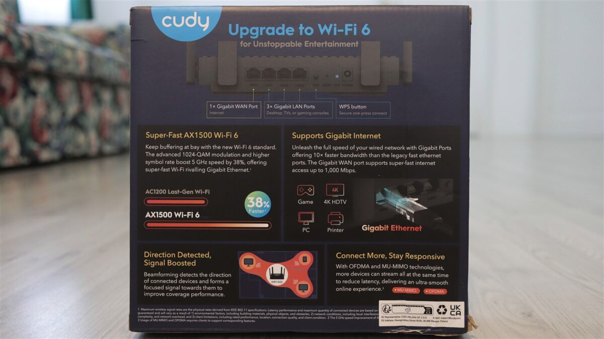 Router wireless Cudy WR1500 - review